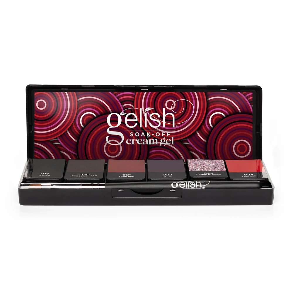 Gelish Cream Gel géllakk paletta Getting Reddy