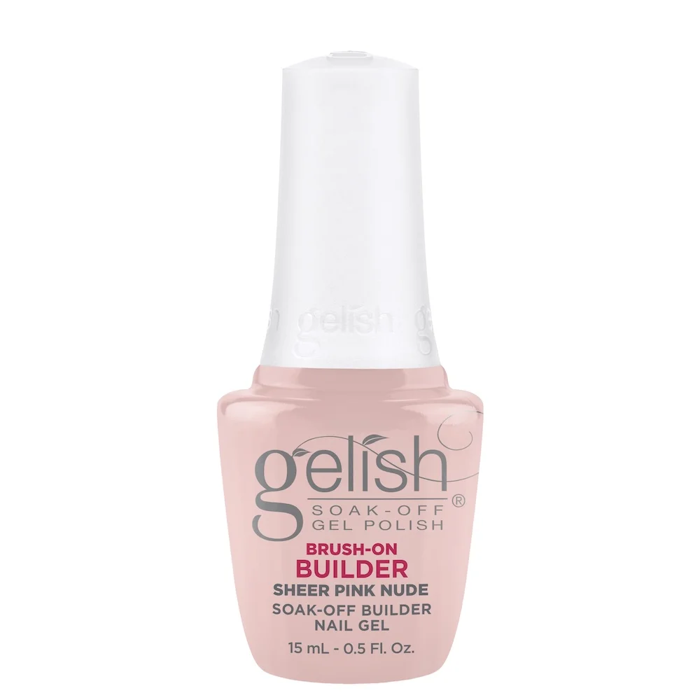Gelish Brush-On Builder ecsetes építőzselé Sheer Pink Nude