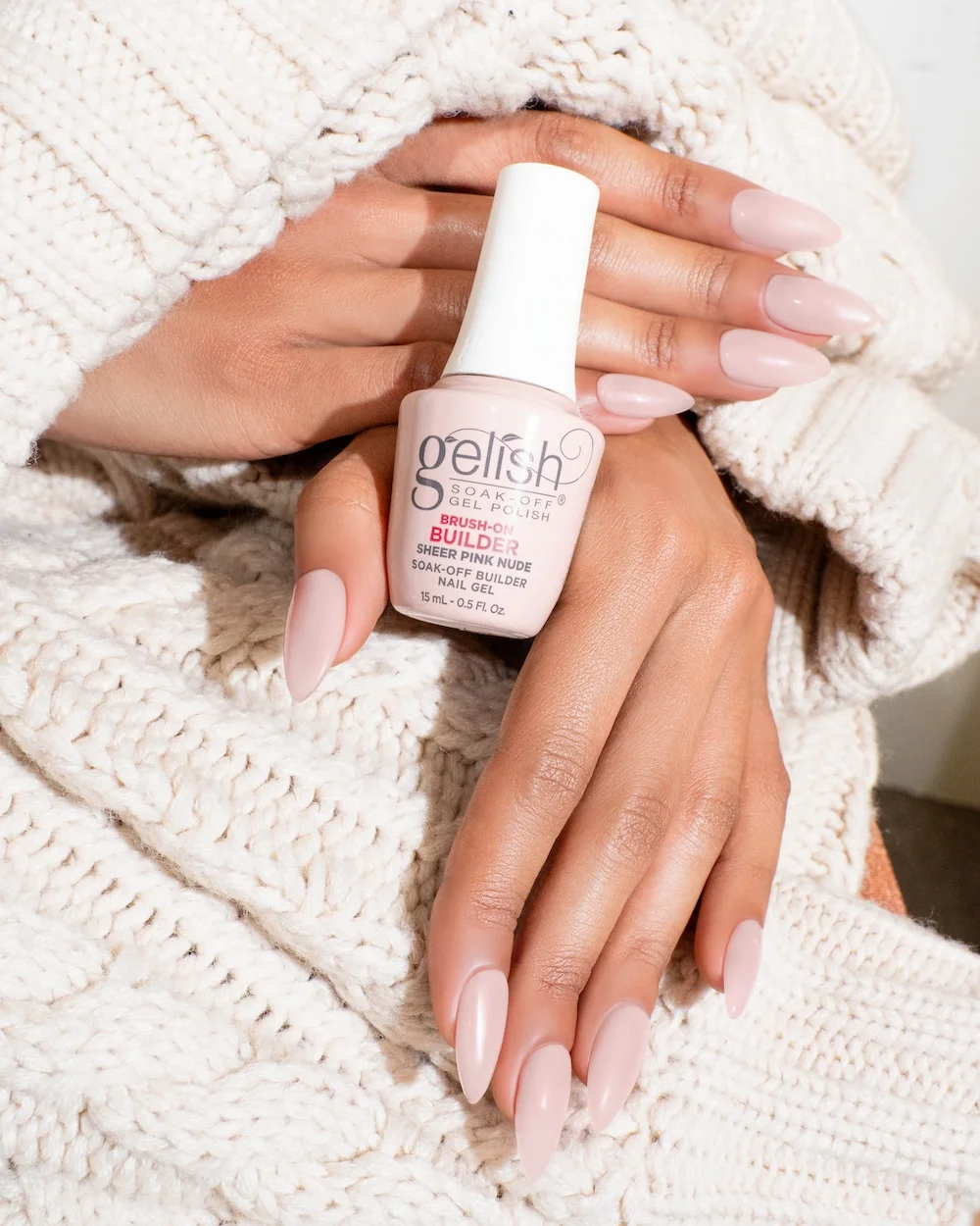 Gelish Brush-On Builder ecsetes építőzselé Sheer Pink Nude - Image 4