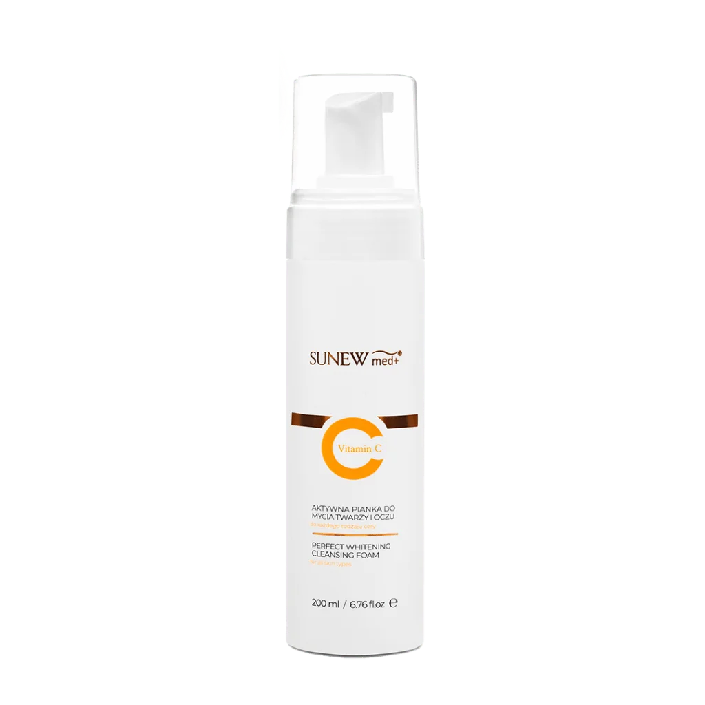 SUNEWMED+ aktív C-vitaminos arc- és sminklemosó hab 200 ml