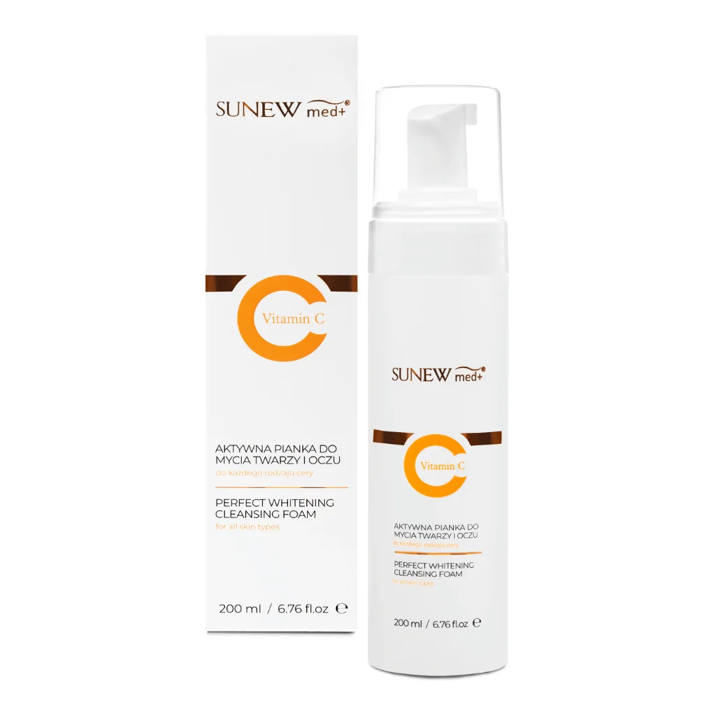 SUNEWMED+ aktív C-vitaminos arc- és sminklemosó hab 200 ml