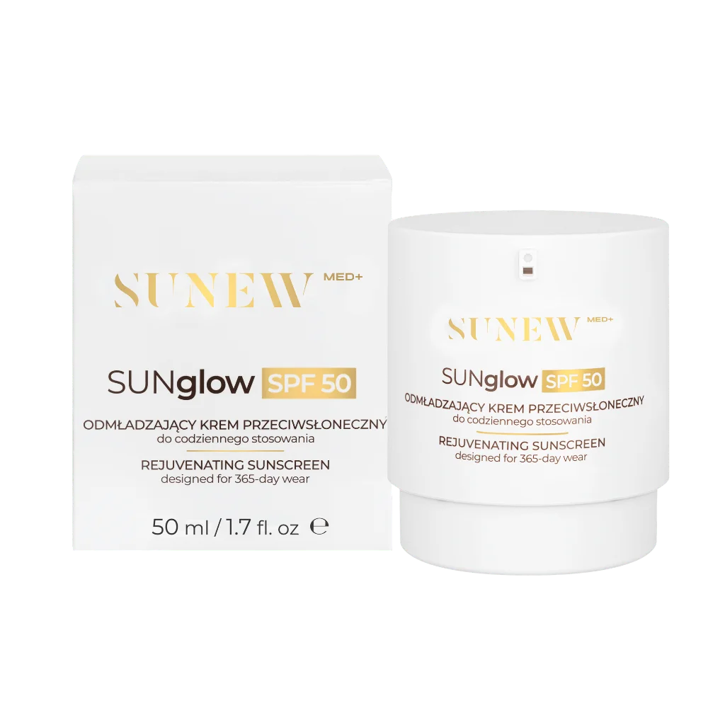 SUNEWMED+ SUNglow SPF50 bőrfiatalító fényvédő mindennapi használatra 50 ml