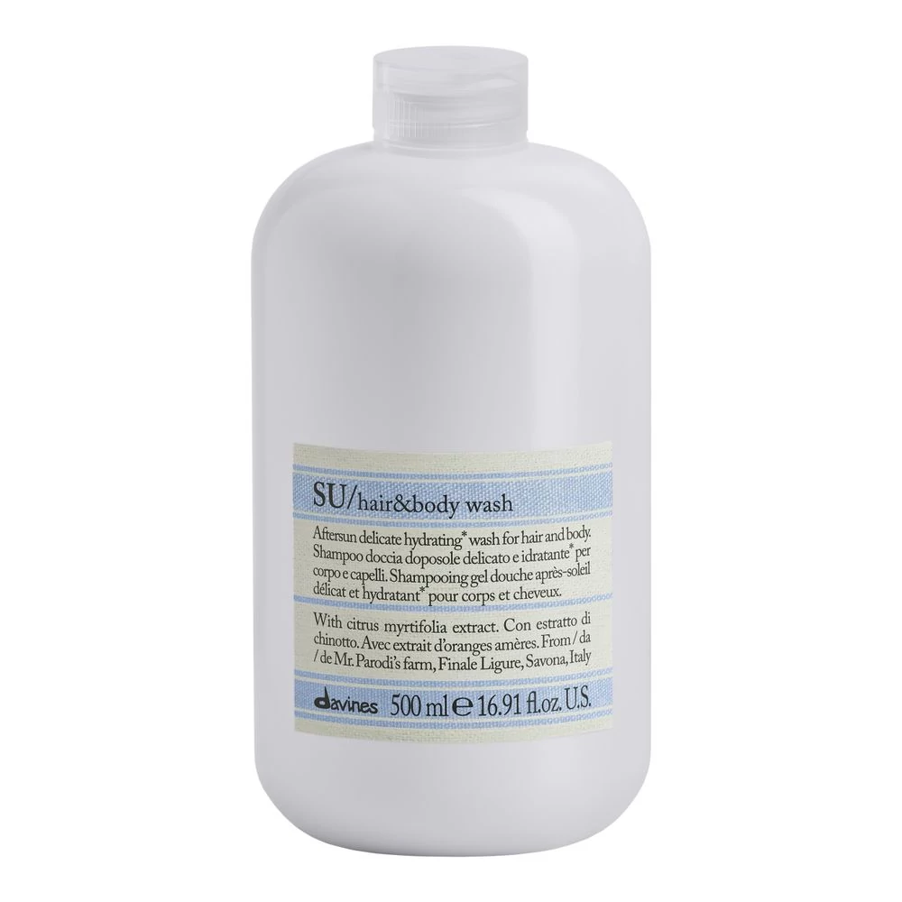 Davines SU Hair and Body Wash - Napozás utáni sampon és tusfürdő 500ml
