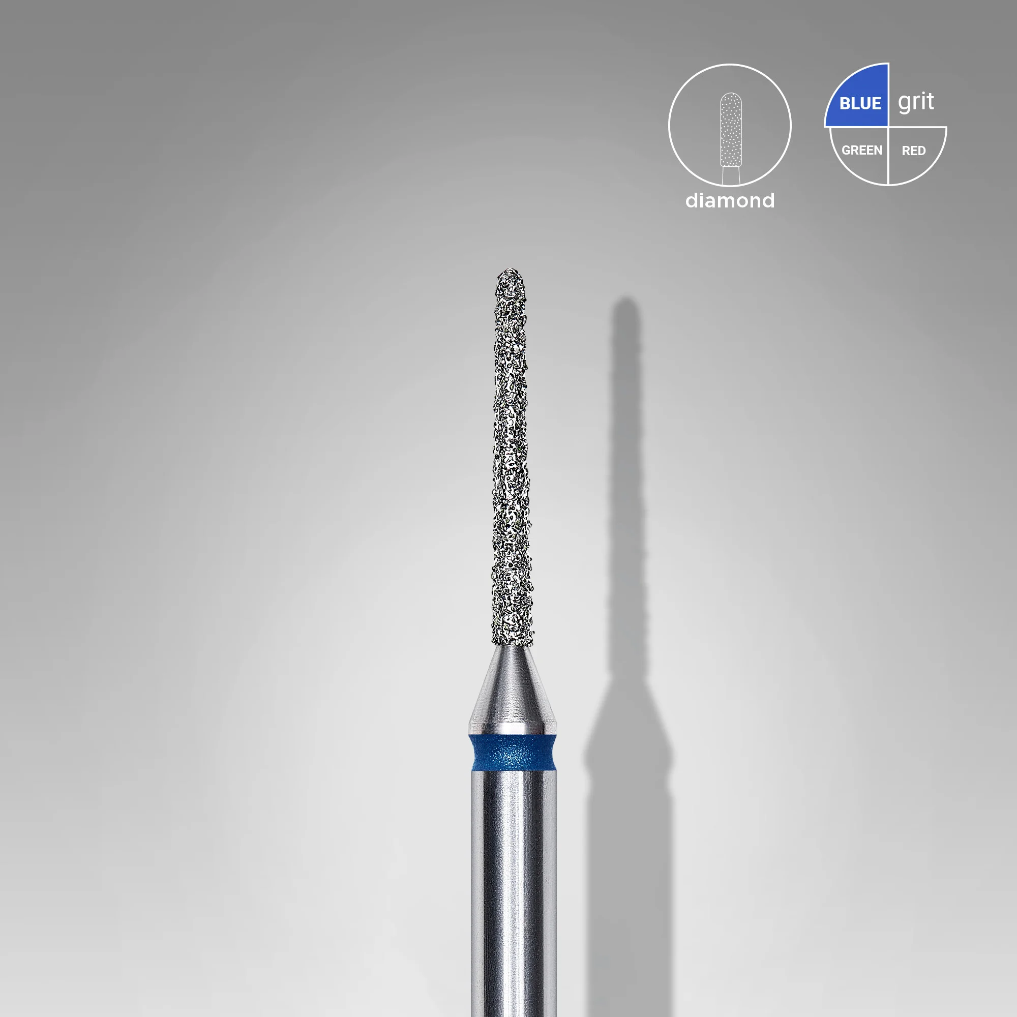 Staleks Gyémánt csiszolófej - kék - needle - 1/10 mm