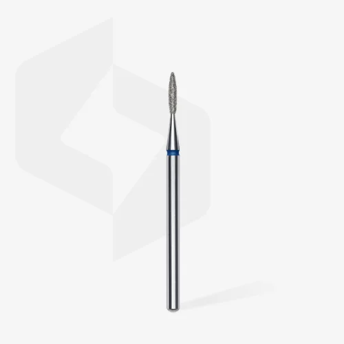 Staleks Gyémánt csiszolófej - kék - pointed flame - 1,6/8 mm