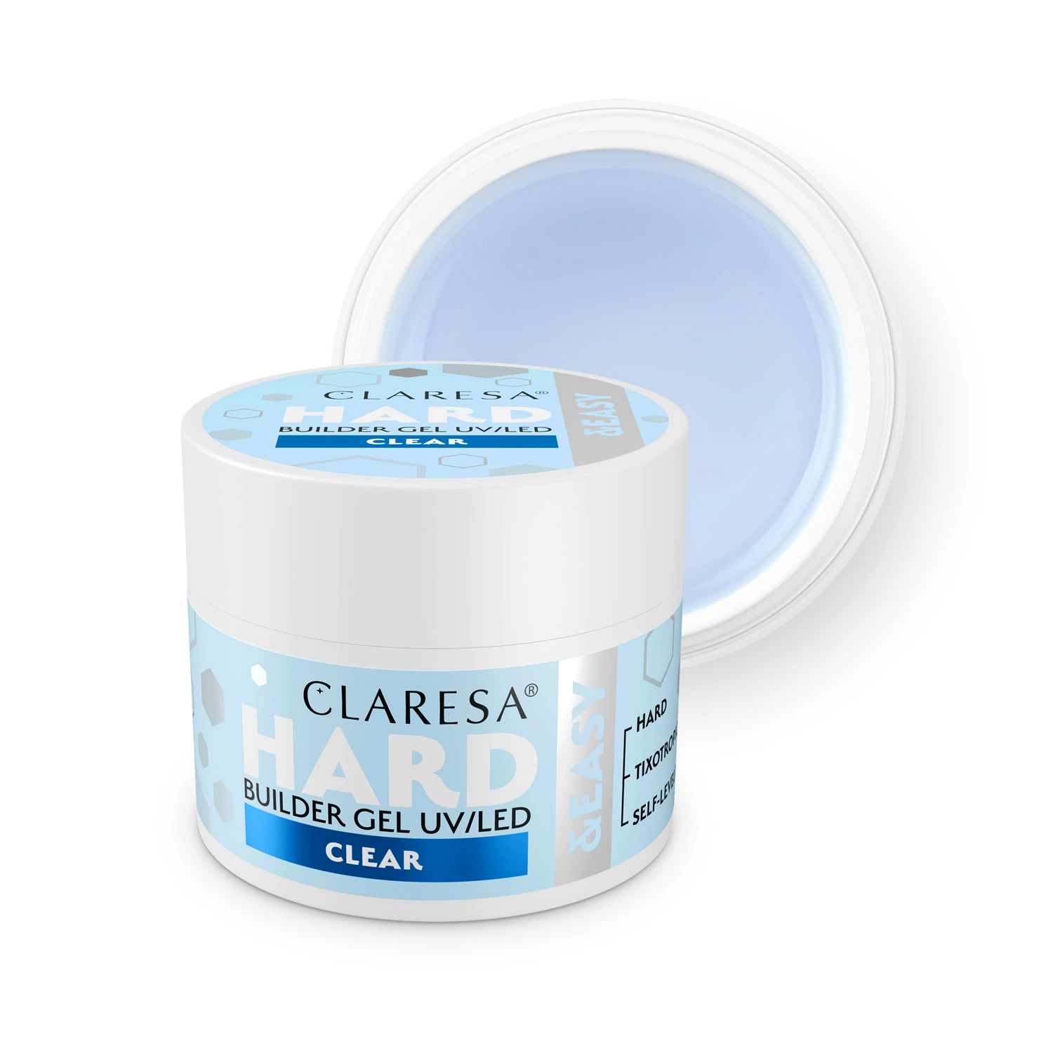 CLARESA HARD&EASY építőzselé CLEAR átlátszó