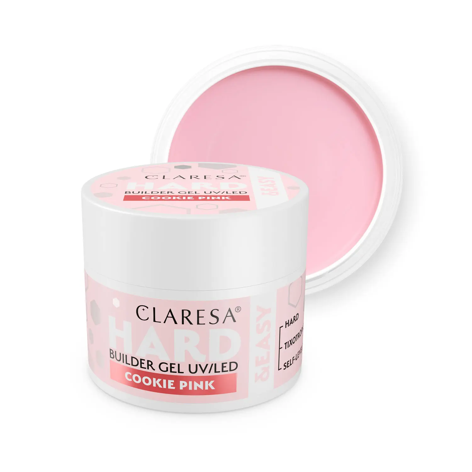 CLARESA HARD&EASY építőzselé COOKIE PINK