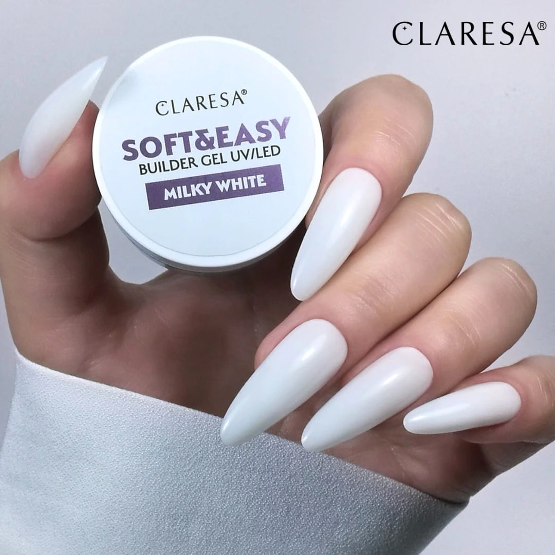 CLARESA SOFT&EASY építőzselé MILKY WHITE