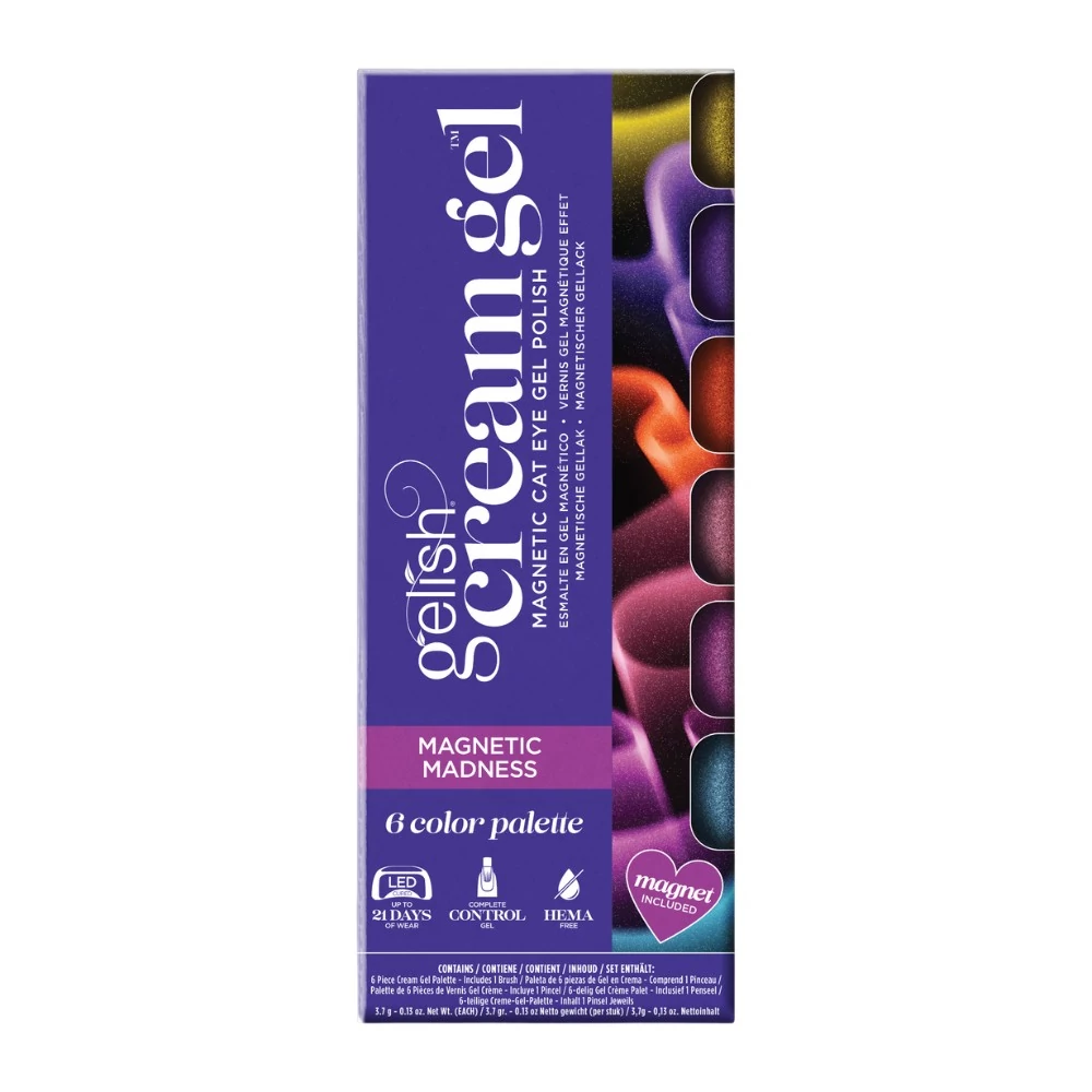 Gelish Cream Gel mágneses géllakk paletta Magnetic Madness