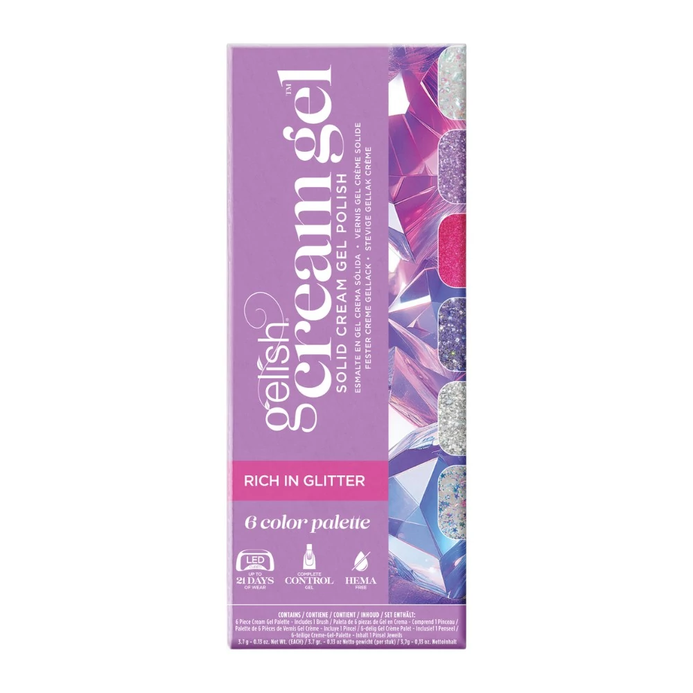 Gelish Cream Gel géllakk paletta Rich In Glitter