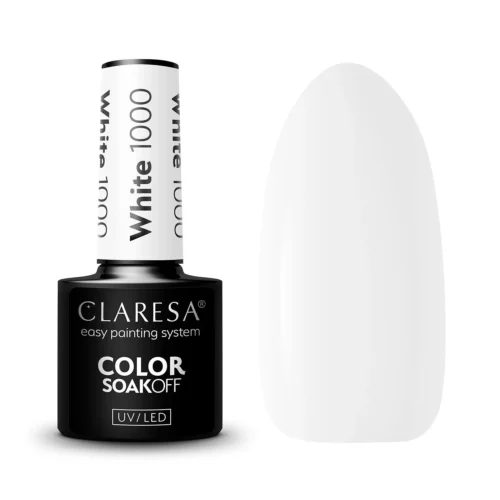 CLARESA géllakk WHITE 1000