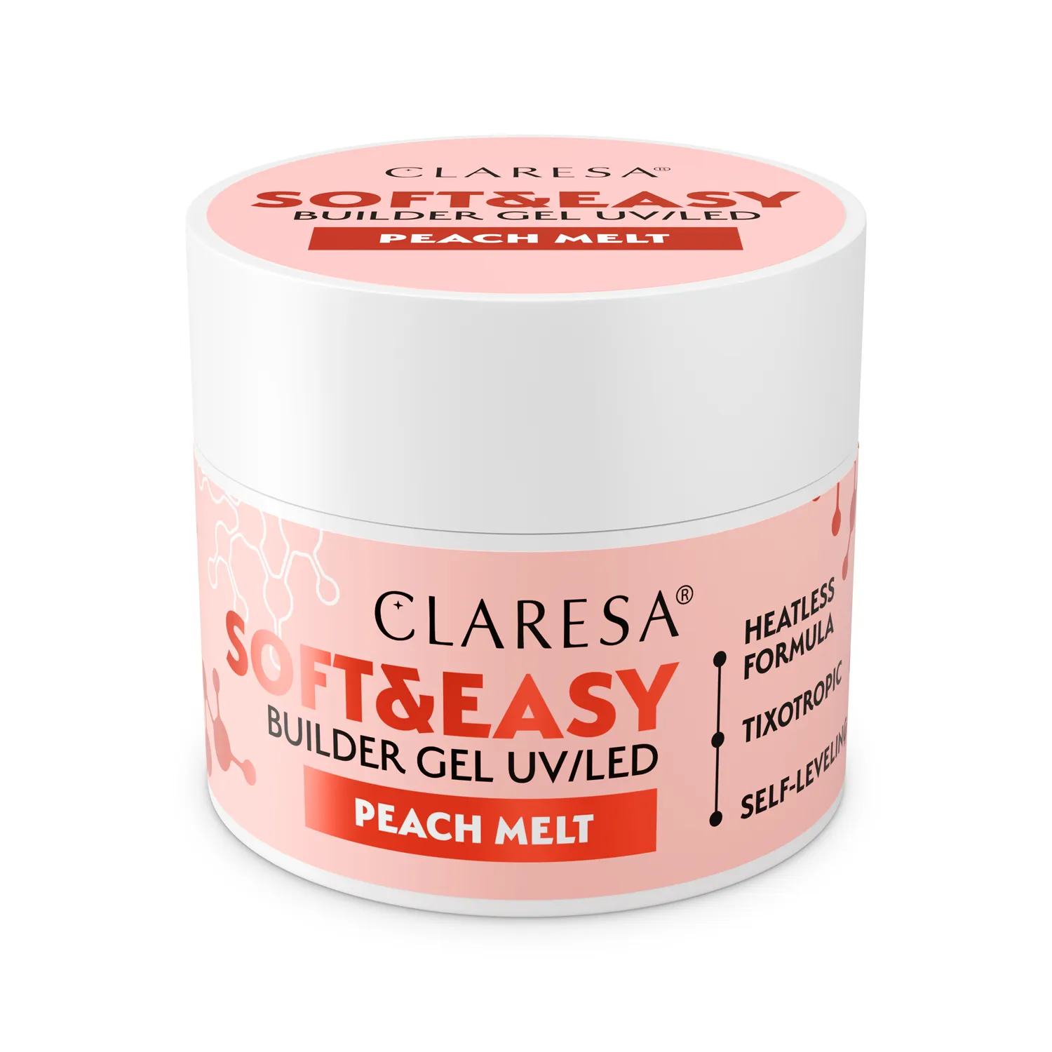 CLARESA SOFT&EASY építőzselé PEACH MELT 12G
