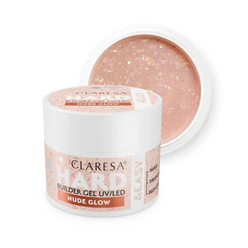 CLARESA HARD&EASY építőzselé NUDE GLOW