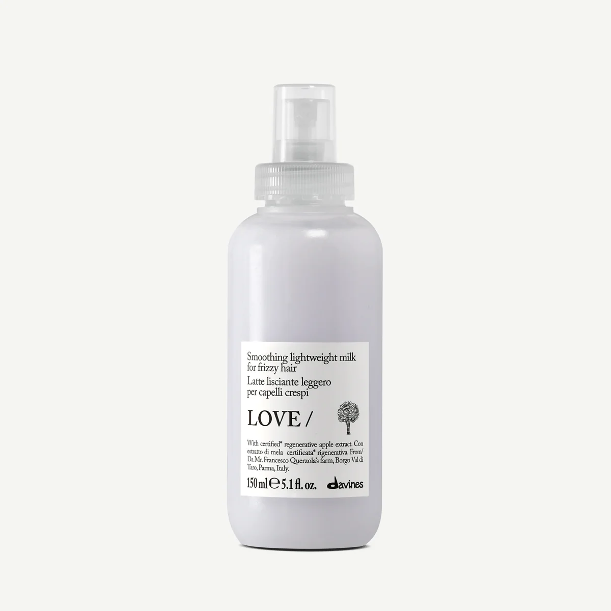 Davines LOVE Smoothing Lightweight Milk hajsimító tej