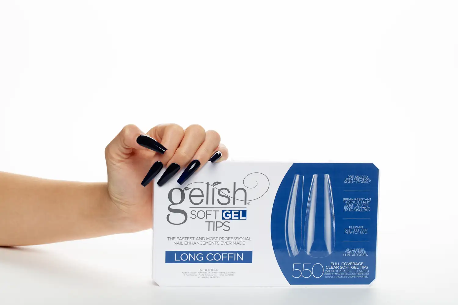 Gelish Soft Gel Long Coffin tip
