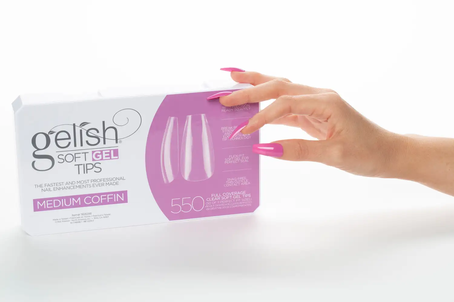 Gelish Soft Gel Medium Coffin tip