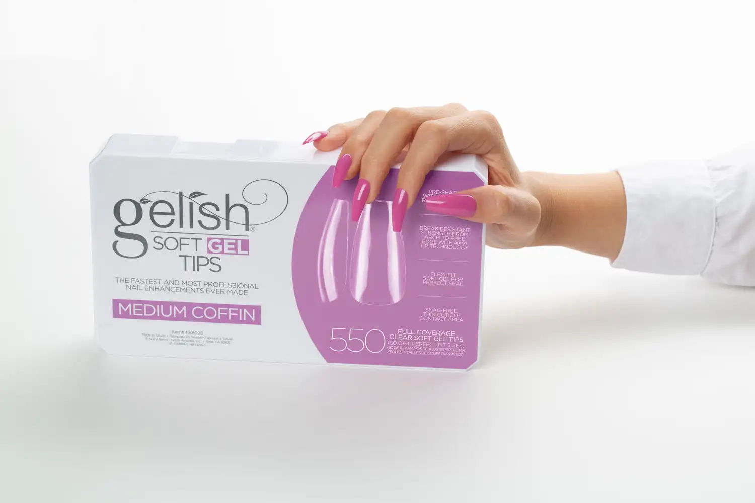 Gelish Soft Gel Medium Coffin tip