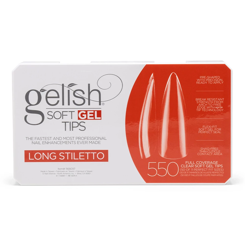 Gelish Soft Gel Long Stilletto tip