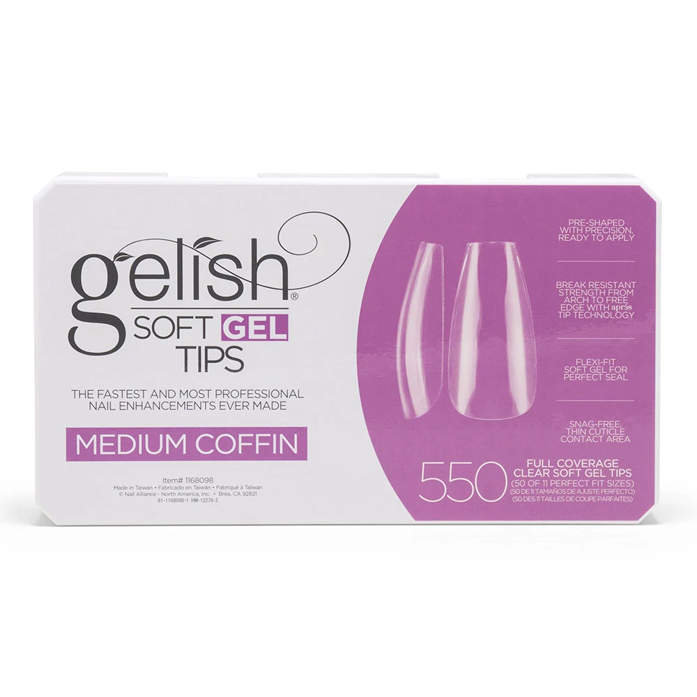 Gelish Soft Gel Medium Coffin tip