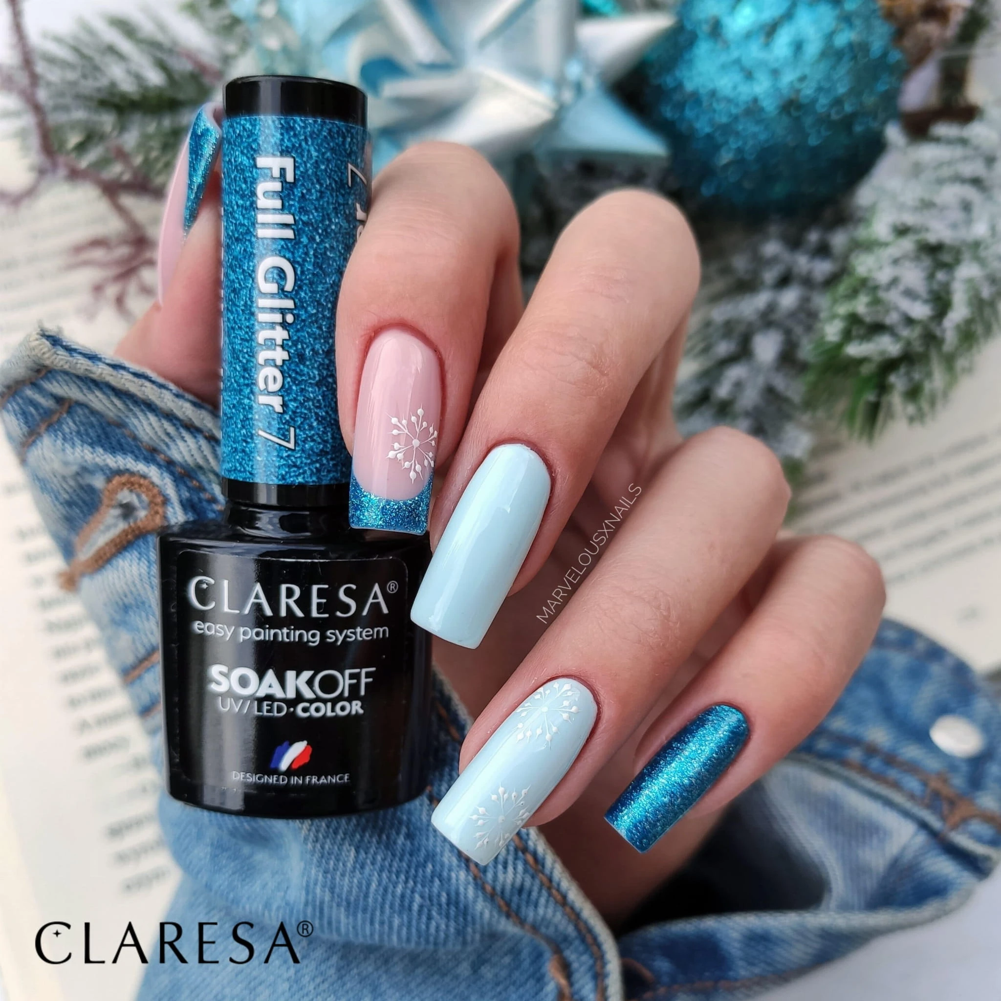 CLARESA géllakk FULL GLITTER 7