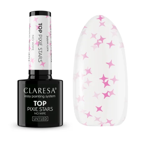 CLARESA TOP WIPE Pixie Stars fedőlakk