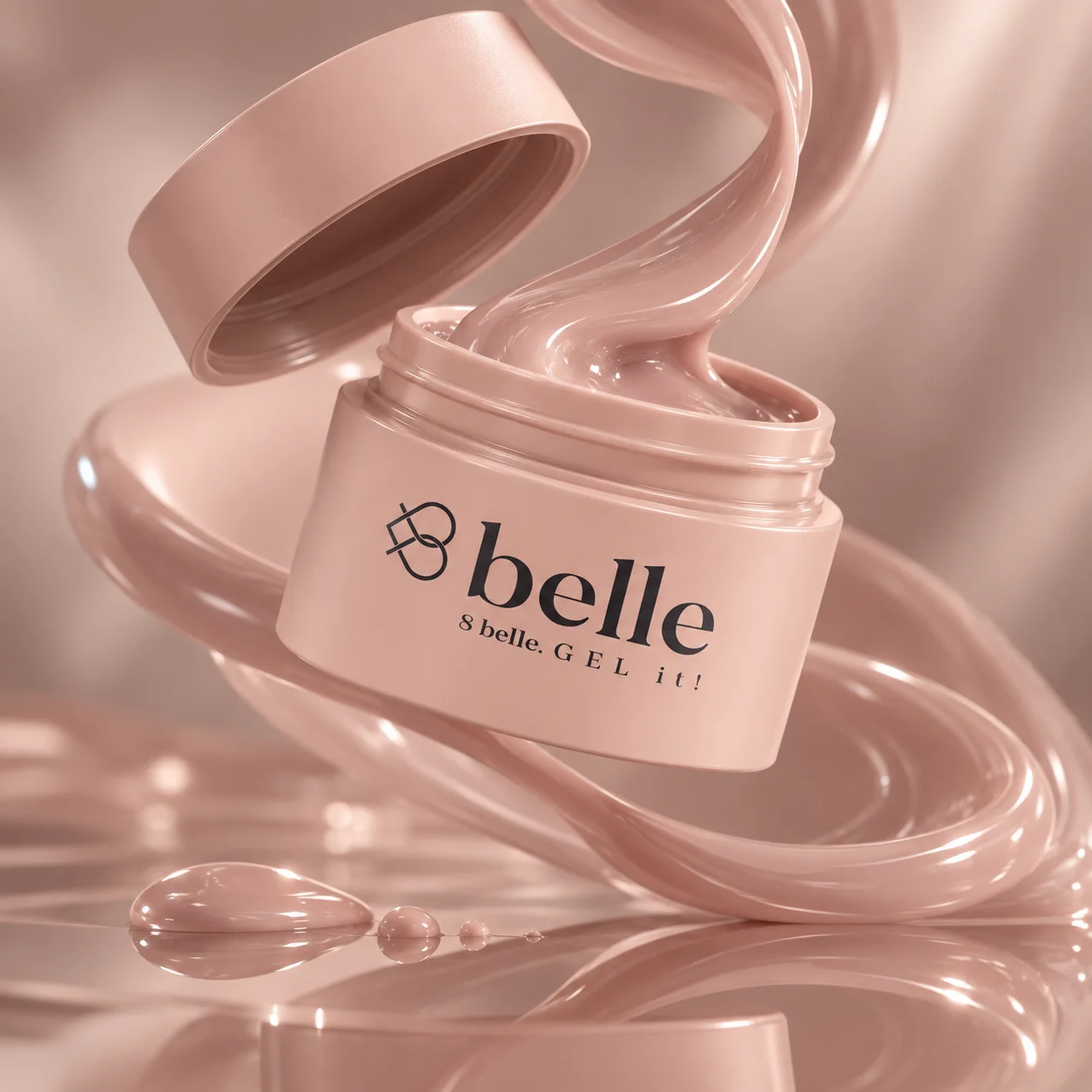 8belle építőzselé Pudding Skin 50g