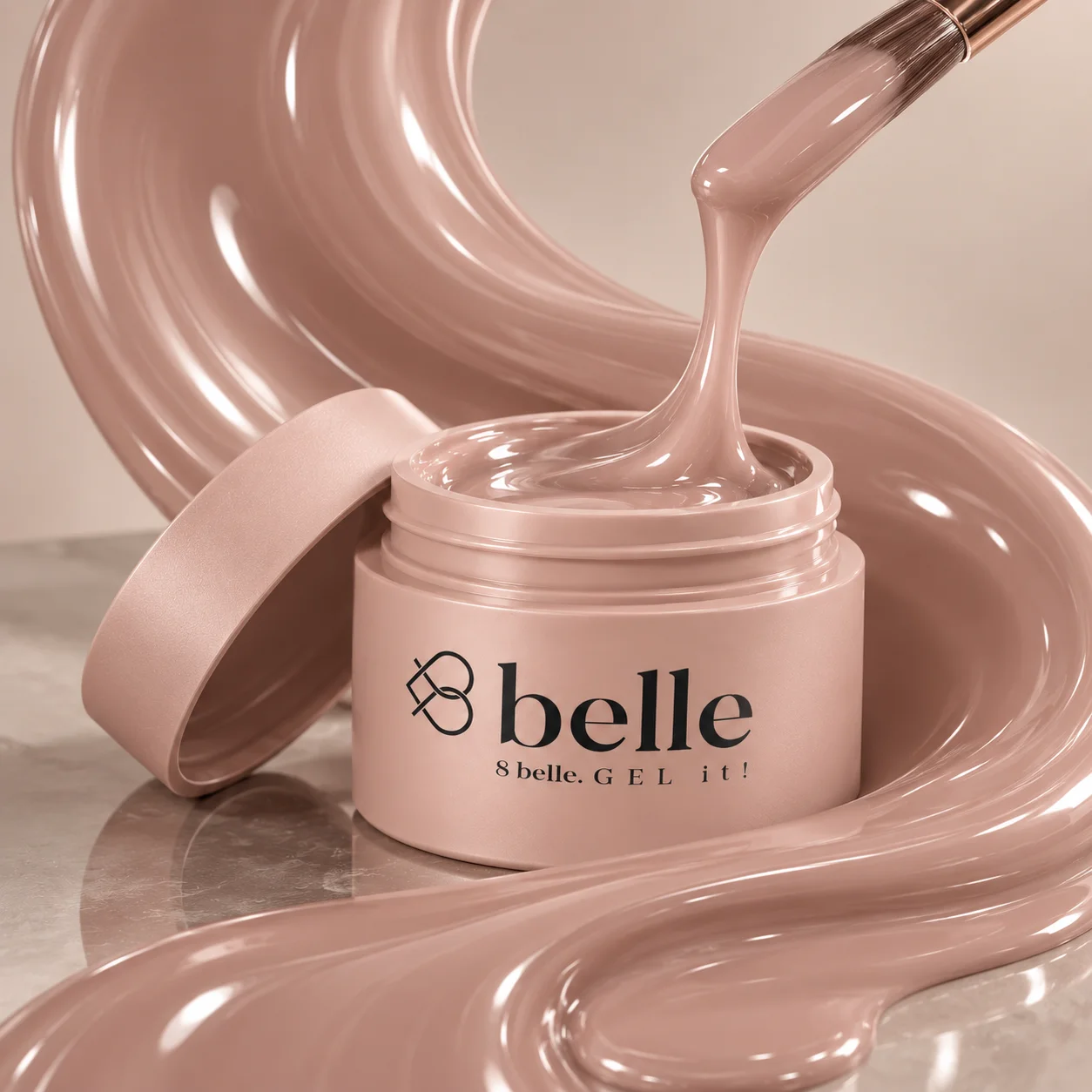 8belle építőzselé Pudding Skin 50g