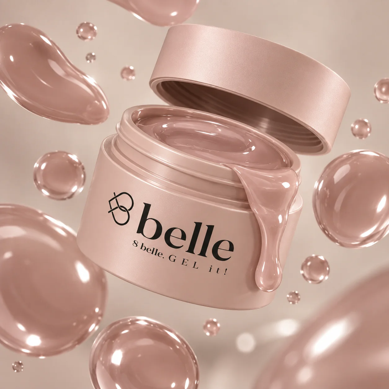 8belle építőzselé Pudding Skin 50g