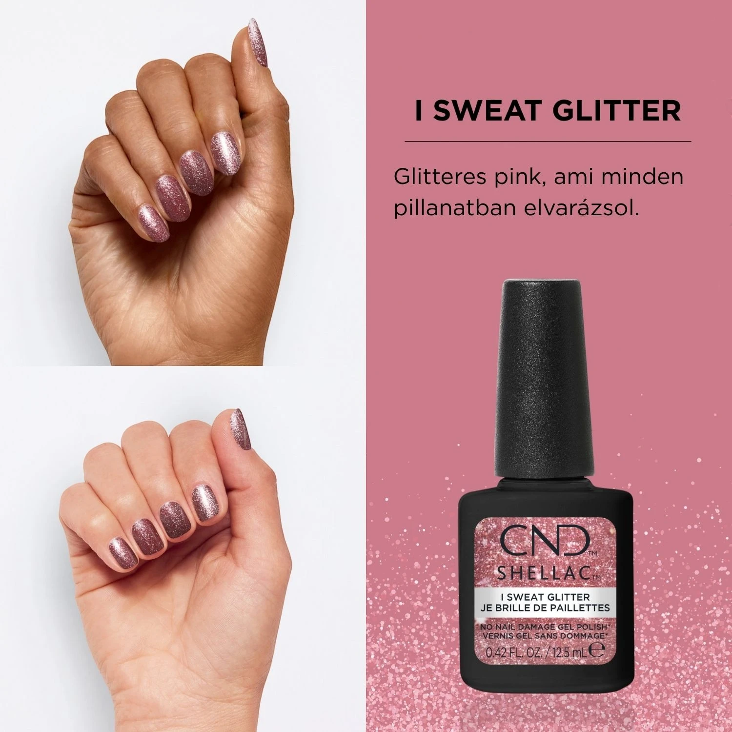CND Shellac géllakk I Sweat Glitter
